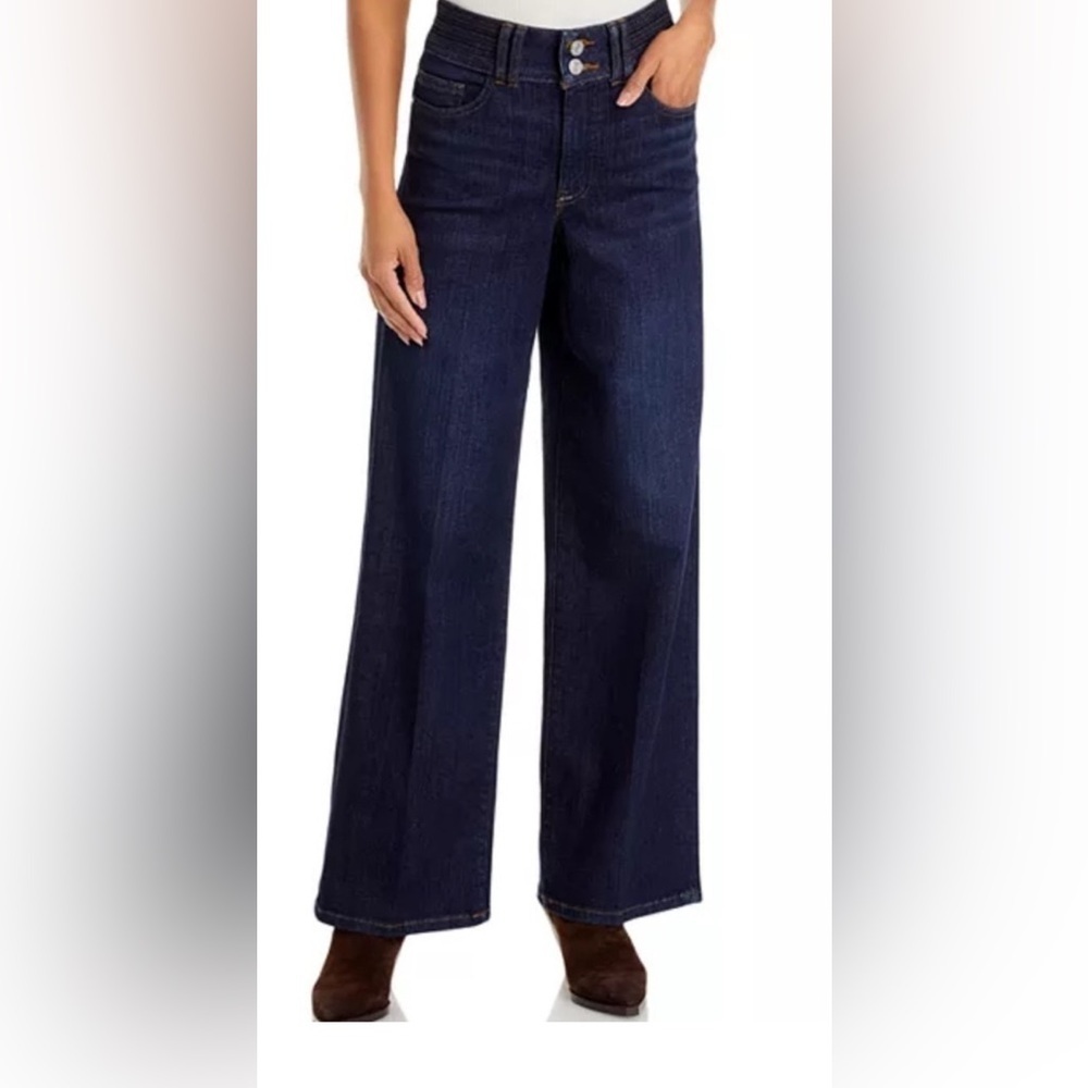 FRAME Triple Binding Slim Palazzo Wide Leg Fife Wash Jeans size 32
